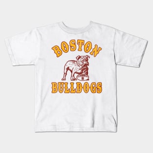 Defunct Boston Bulldogs Football Team Kids T-Shirt